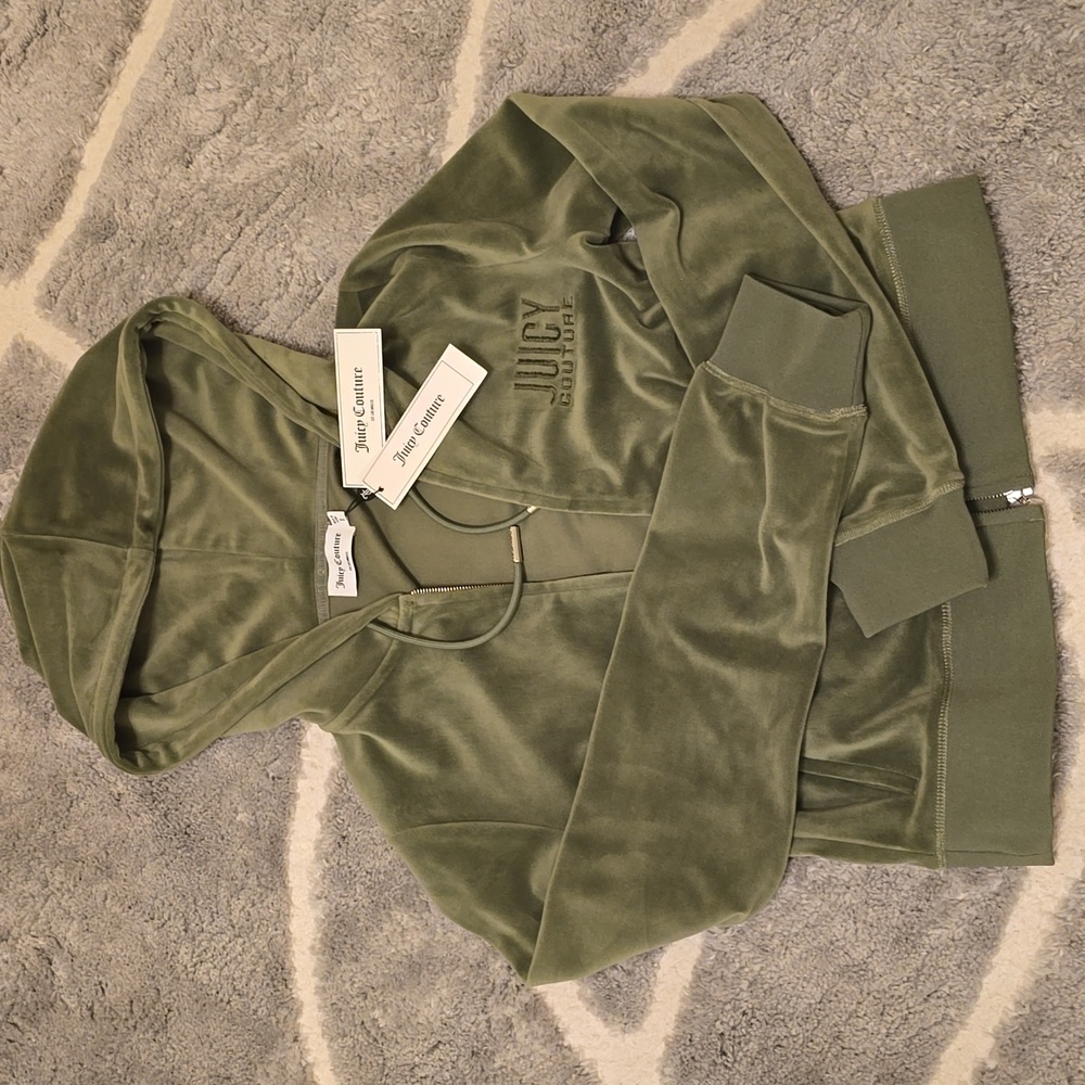 Brand New Olive Green Juicy Couture Hoodie